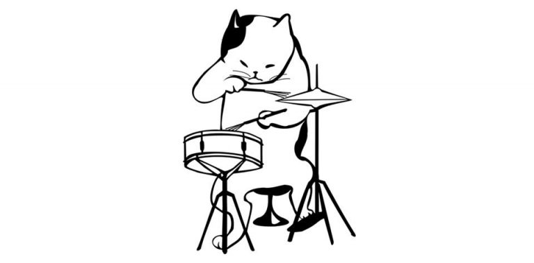 Tension Free Drumming Cat