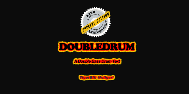 DoubleDrum Double Bass Drum Text